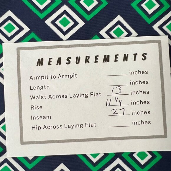 Katherine Way Womens Panama Pull On Ankle Pants Double Diamond Green size 8 - Picture 11 of 11